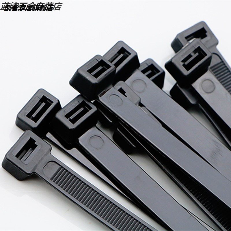 10 * 400mm national standard plastic buckle black large cable tie with a pull strap wire bundle fixed