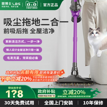 Japanese Wired High-Suction Vacuum Cleaner Household Suction and Mopping Two-In-One Machine Handheld Electric Mop Special for Cat Hair Removal