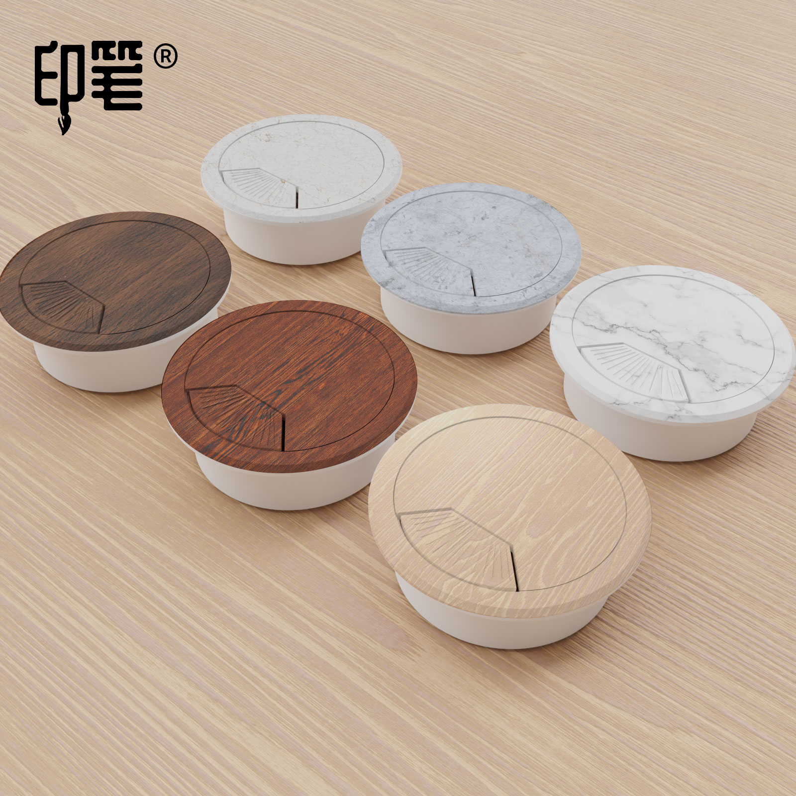 Computer Desk Wire Hole Cover Desk Threading Hole Cover Desk Desk Hole Decoration Cover Threading Hole Lid-Taobao