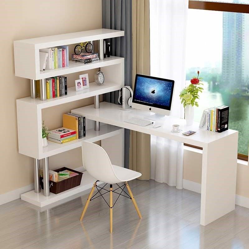 Simple computer desk desktop desk home writing desk simple modern tempered glass bedroom living room double table