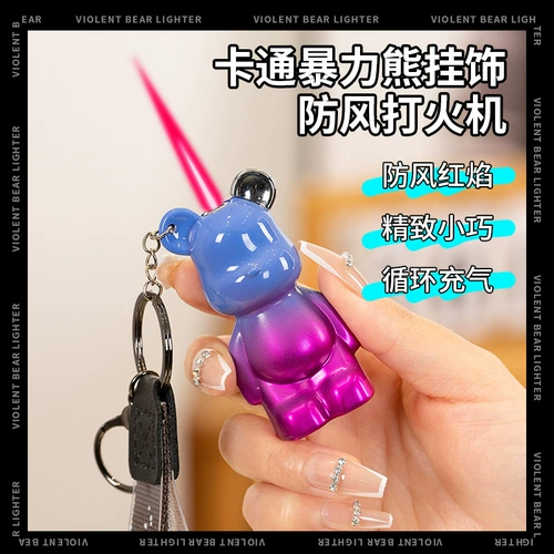 Брелок, ветрозащитная маленькая мультяшная зажигалка