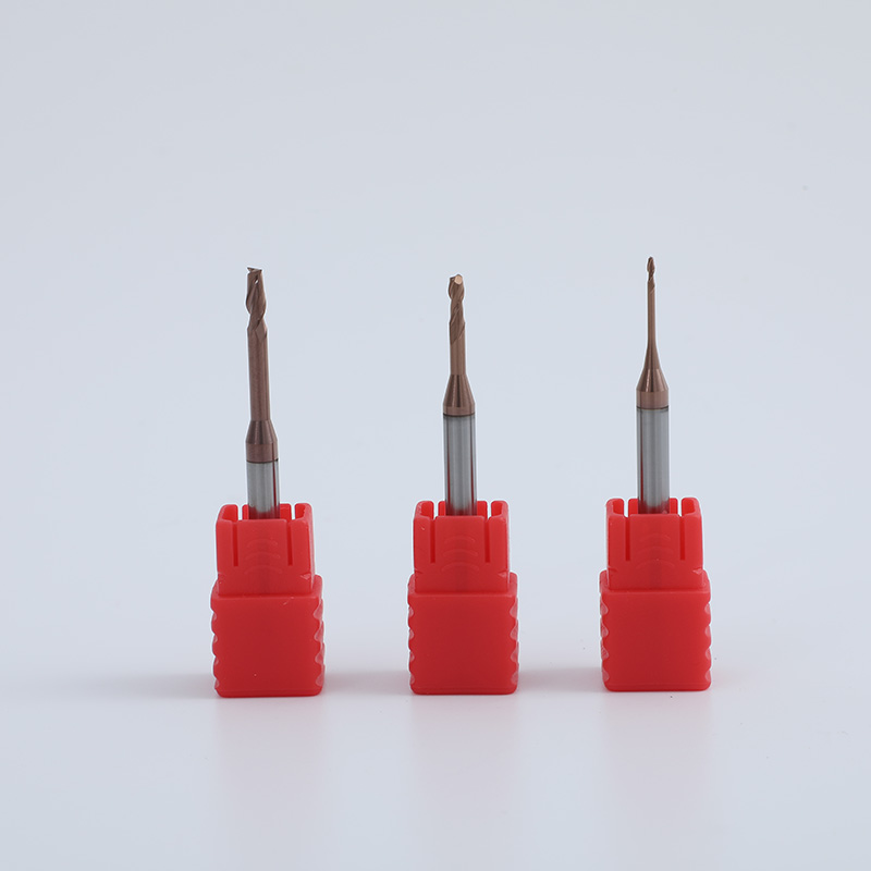 Tungsten steel coated micro-diameter deep groove long neck 2-blade avoidance milling cutter lengthened 0 6 0 8 11 2 1 4 1 6mm