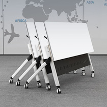 Minimalist folding training table combination movable training multifunction strip table meeting room strip office splicing table and chairs