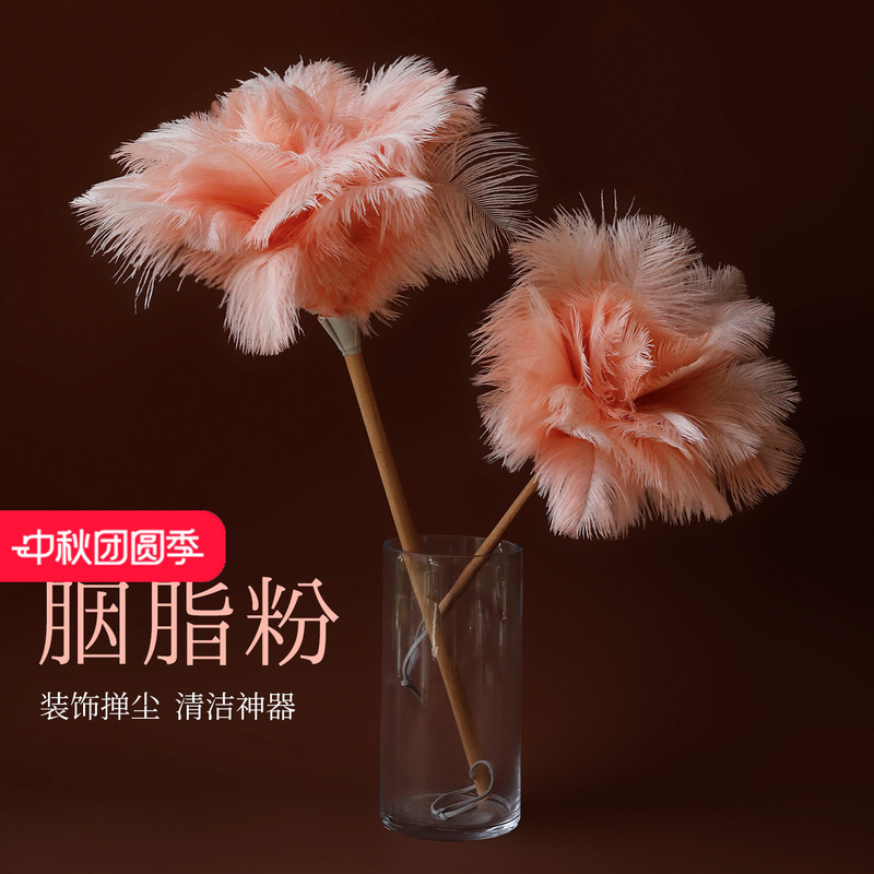 Yizhichu Ostrich Feather Duster, Chicken Feather Duster, Static Dust Removal, Household Duster, Cleaning Tool Yizhichu Ostrich Feather Duster, Chicken Feather Duster, Static Dust Removal, Household Duster, Cleaning Tool