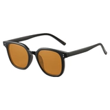 Прозрачные брендовые ретро солнцезащитные очки, в корейском стиле, изысканный стиль, популярно в интернете, по фигуре