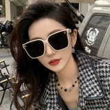 Модные солнцезащитные очки, в корейском стиле, защита от ультрафиолета, изысканный стиль, популярно в интернете