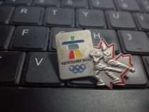 Значок зимних Олимпийских игр в Ванкувере серебряный 3D значок спортивной серии с кленовым листом парное фигурное катание