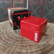 Linglong] Nestlé themed sugar bowl 2004 square sugar bowl Nestlé peripheral limited edition Nestlé red cup matching