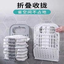 Clothes Basket Dirty Laundry Containing Blue Foldable Wall-to-wall Large Bathroom Toilet Change Wash Containing Basket Dirty Laundry Daily