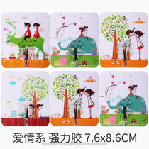 Hook Glued Hook Wall Hook Door Rear Cartoon Kitchen Bath Bathroom Hook Multifunction Free Punch Home Idea