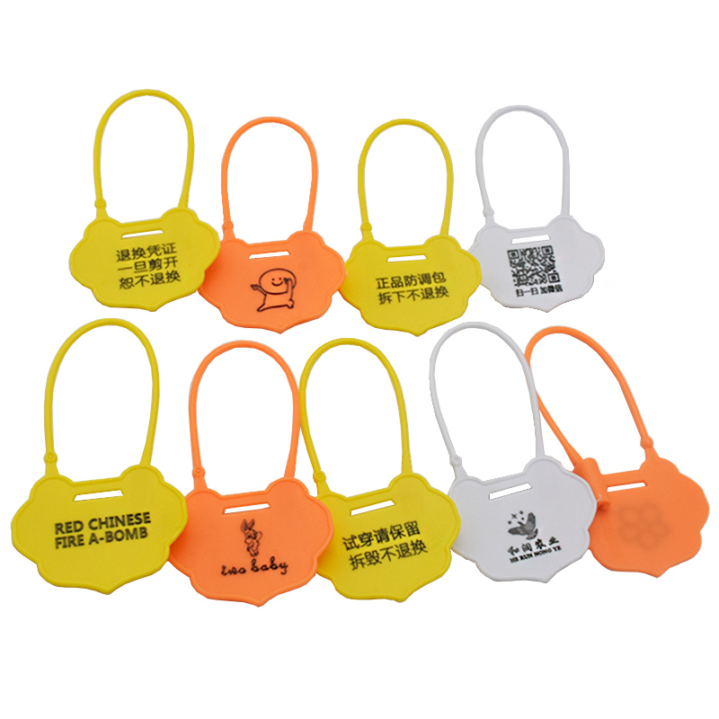 Disposable anti-adjustment bag buckle custom door chain buckle anti-counterfeiting anti-disassembly buckle tag label anti-drop bag sample buckle plastic cable tie