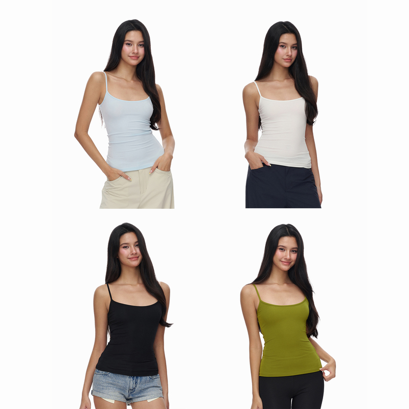 Jim Kennet Lyocell Basic Four-Color Stretch Knit Camisole