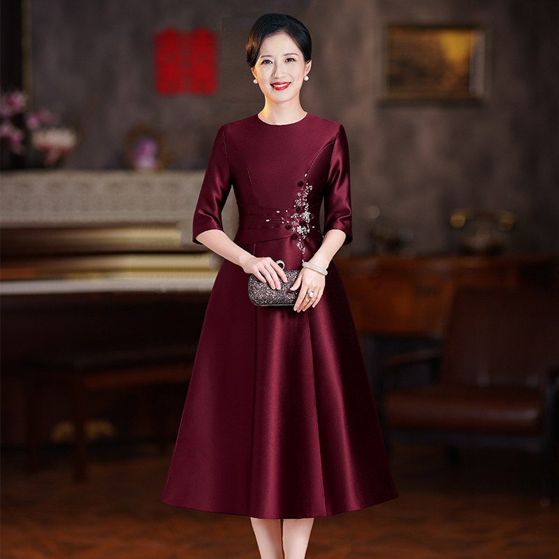 Elite autumn evening dress, skirt, elegant mom wedding dress