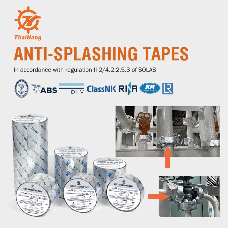 Anti-Splash Tape Pipe Power Plant Ship Factory Ship-Level Agency Certified Special Anti-Splash Tape Wrapping Tape Th-As100