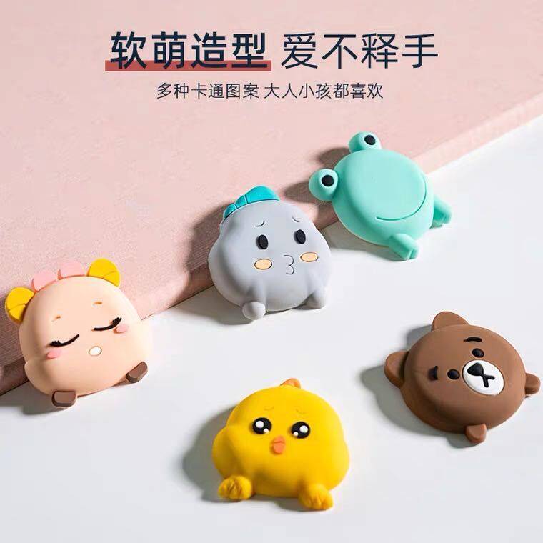 Door handle Anti-collision cushion door rear fridge Silicone Anti-Crash Post Muted anti-bump for home glass Anti-crash strips suction cup style