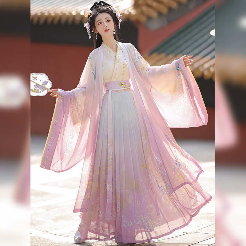 Hanfu for Women 2025 New Original Design [Cangmingyue] Wei and Jin Dynasty Style with Han Elements, Improved Daily Adult Outfit for Autumn