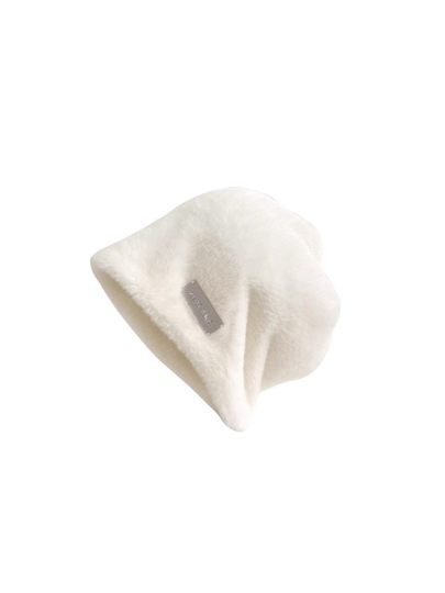 Women's Hat for Sleeping at Night, Pressure-Free, Furry, Anti-Frizz, Warm, Postpartum Hat, Cute for Winter