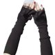 Cashmere arm sleeves, fashionable fake sleeves, women's autumn and winter long knitted wrist warm sleeves, lace cuff decoration