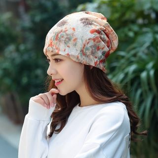 Gauze Scarf Hat for Women after Chemotherapy, Summer Air-Conditioning Hat, Bald Cap, Head Wrap for Patients, Suitable for Elderly, Thin Style, Grandma Hat