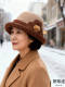 New middle-aged and elderly women's winter hats for mothers, grandmothers and old ladies, plus velvet to keep warm, imitation woolen hats, fashionable
