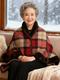 Multifunctional Warm Shawl for the Elderly, Nap Office Cape, Winter Cloak for Adults, Mom, Grandma, Leg Cover for Office Use
