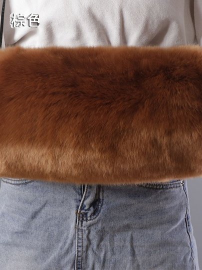 Warm hand coverings for middle-aged and elderly people, imitation fox fur warm sleeve muffs, winter hand protection, Northeast cold protection, thickening for women