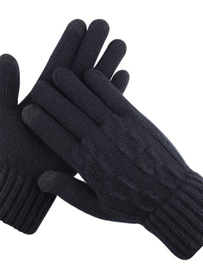 2023 New Football Warm Gloves Knitted Woolen Sports Gloves for Marathon Running and Winter Cycling