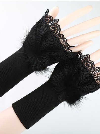 Sweater Fake Sleeves Cashmere Arm Warmers Women's Arm Protection Cuffs Spliced Cold-Proof Long Warm Autumn and Winter Mom Style