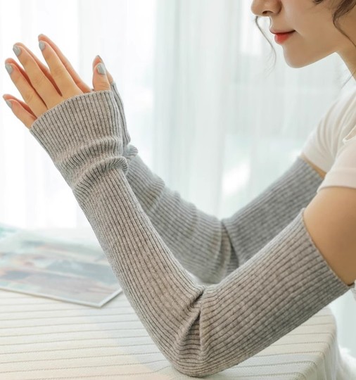 Postpartum Gloves, Summer Elbow Joint Protectors, Pure Cotton Wrist Warmers, Arm Warmers, Knitted Arm Sleeves for Spring, Autumn, and Winter