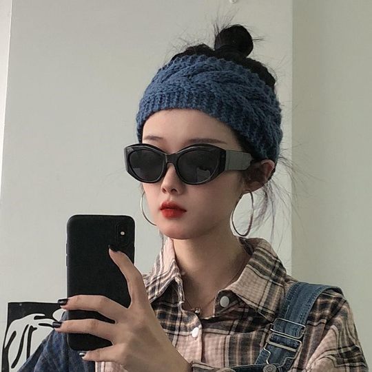 Maternity Face-Washing Headband, Cute Knitted Yarn Headband for Girls, Forehead Protector, Daily Wear for Women, Warm