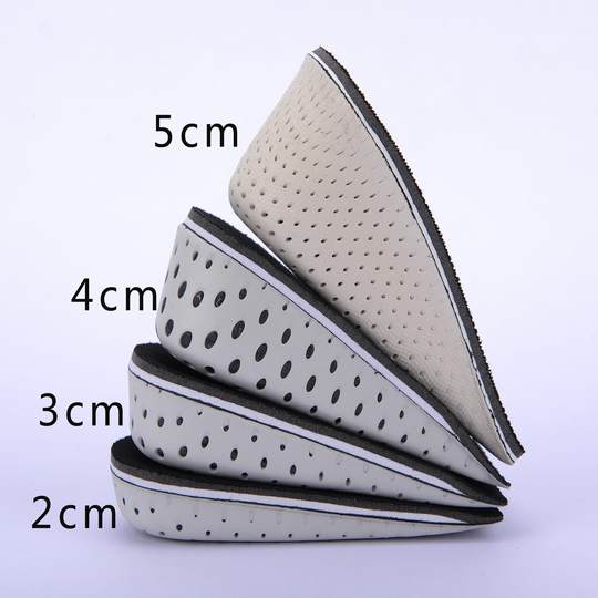 Foam Height-Increasing Insoles, Extra Thick 5cm, Invisible Inner Height-Increasing Pads for Women, Half Insoles for Men, a Great Tool for Short People, Comfortable and Not Tiring for the Feet