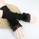 Cotton Arm Warmers, Faux Wool Cashmere Fake Sleeves, Sweater Decorative Cuffs, Autumn and Winter Women's Warm Fleece-Lined Lace