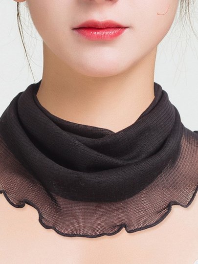 Neck Scarf Made of Mulberry Silk for Women, Covering Scars, Thyroid Protection, Silk Scarf, Neck Protection, Sun Protection, Fake Collar, Trendy