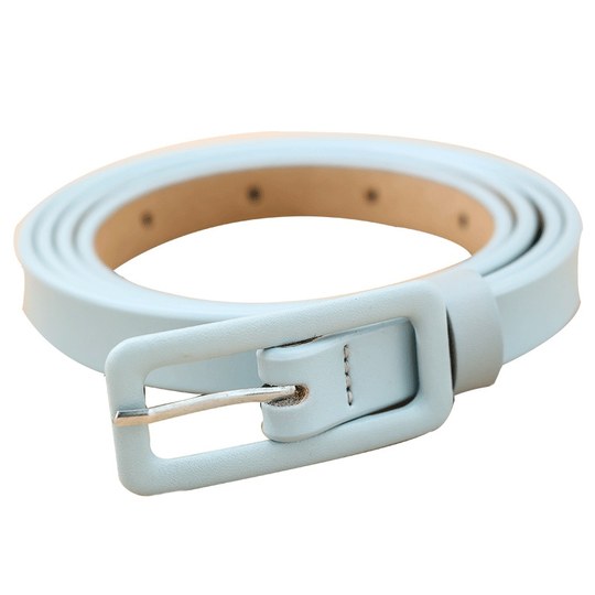 Green Women's Belt, Versatile and Exquisite Thin Belt, Paired with a Denim Dress, Decorated in Red, White, Green, and Blue, High-End Fashion