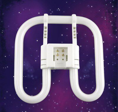 New butterfly shaped lamp 2D lamp square lamp ceiling lamp tube 55W38W21W butterfly 2D tube three primary colors