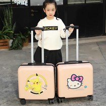 New children boarding pull-bar case women small light 18-inch mother-son cartoon suitcase cute student password box