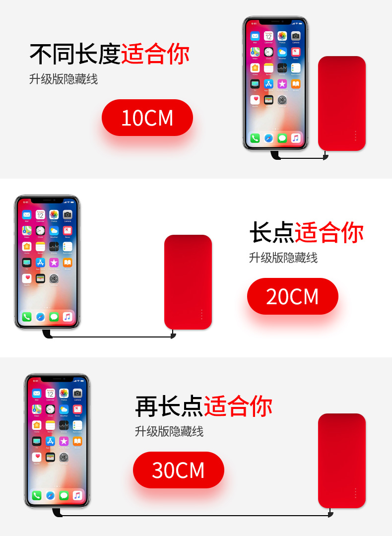 Sạc dung lượng lớn mini kho báu siêu mỏng điện thoại di động phổ thông mAh điện thoại di động Apple oppo dễ thương vivo Huawei Meizu phim hoạt hình cầm tay nhỏ nữ sạc nhanh flash từ hóa gốc xác thực - Ngân hàng điện thoại di động sạc dự phòng remax 10000mah