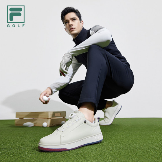 FILA 공식 남성 신발 GF1911TRAINER 소프트 스파이크 하이 스니커즈 2024 봄 새로운 종합 운동화