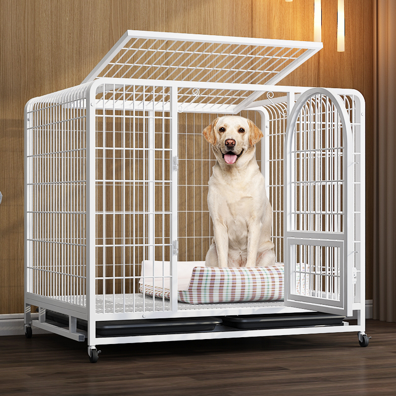 Dog Cage Son Pet Small Dog Kirky Medium Dog Interior Large Dog Gold Wool With Toilet Separated Home Dog Villa
