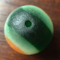 The Hui Poly] Qing Dynasty official imperial court imperial court with ancient pharaoh cat eye old glazed loose pearl 4-color seven colorful beads 19 mm dynasties