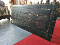 Hui Poly] Qingdai Guangxu Old Wood Carving Plaque-Antique Building Hotel Clubhouse Renovation-Folk Old Cargo-Long 221