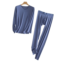 Catman Thermal Underwear Modal Mens Antibacterial Seamless Bottoming Cotton Sweater Youth Autumn Clothes Autumn Pants Winter Thin Style