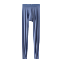 Catman Autumn Pants Mens Winter Thin Seamless Slim-fitting Bottoming Serif Pants Moisture-Absorbing Heating Warm Cotton Wool Pants Teenagers