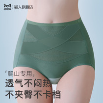 Mountain climbing special underwear for women seamless tummy control and butt lifting 2024 new style non-butt-clamping high-waisted breathable triangle shorts