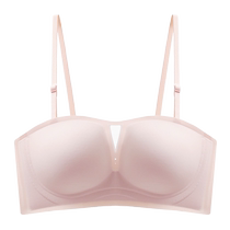 Catman Strapless Tube Bra Womens Summer Thin Dancer Special Anti-Slip Gathering Anti-Exposed Beautiful Back Bra