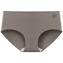 Catman underwear womens nude ice silk antibacterial crotch non-pinching mid-waist Maillard sports yoga triangle shorts