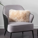 Австралийская шерстяная подушка легкий роскошный диван -стул Американский сельский подушка рулоны из шерстяной кожи подушки