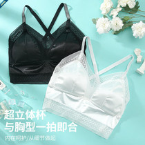 Real Dragon Little Shop Underwear ultra-thin lace big chest for small gathering without steel ring anti-lower bra to be thin and comfortable and breathable