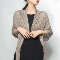 Chill Elects 100 million Department Store Fashion New products High Knitted Cotton Air Conditioning Shawl Breathable Comfort Shoulder Wear and neck scarf Women