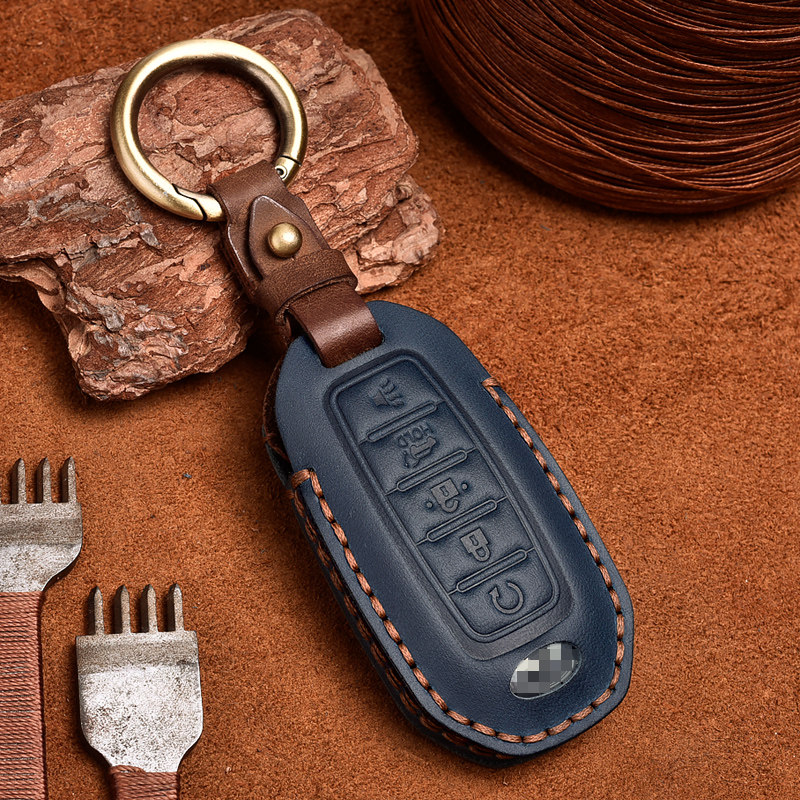 Suitable for 2021 Infiniti qx50 key case dedicated new QX60 car leather protection shell buckle male